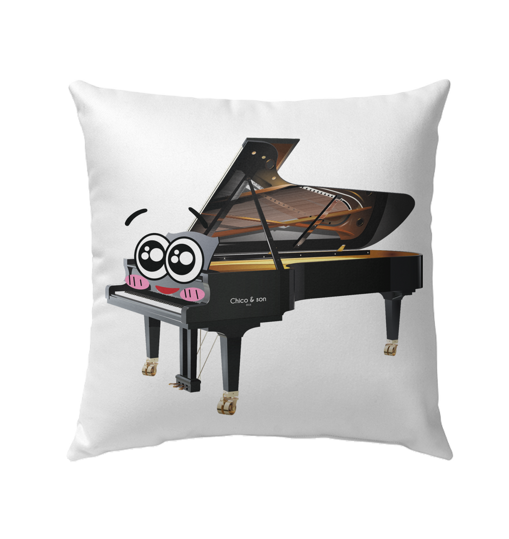 Piano Eyes - Outdoor Pillow