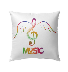 Musical Wings - Outdoor Pillow