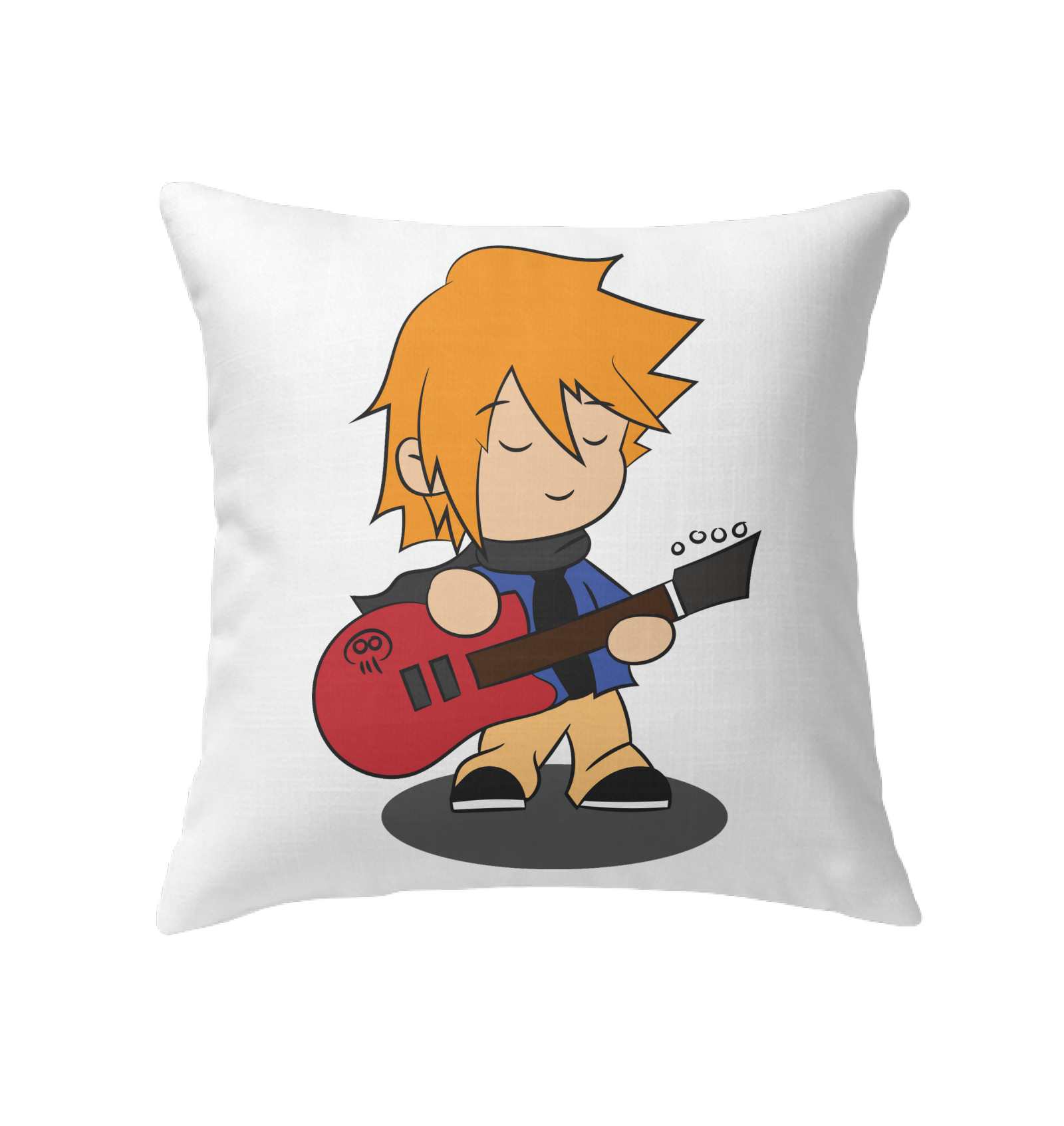 Boy with Guitar - Indoor Pillow