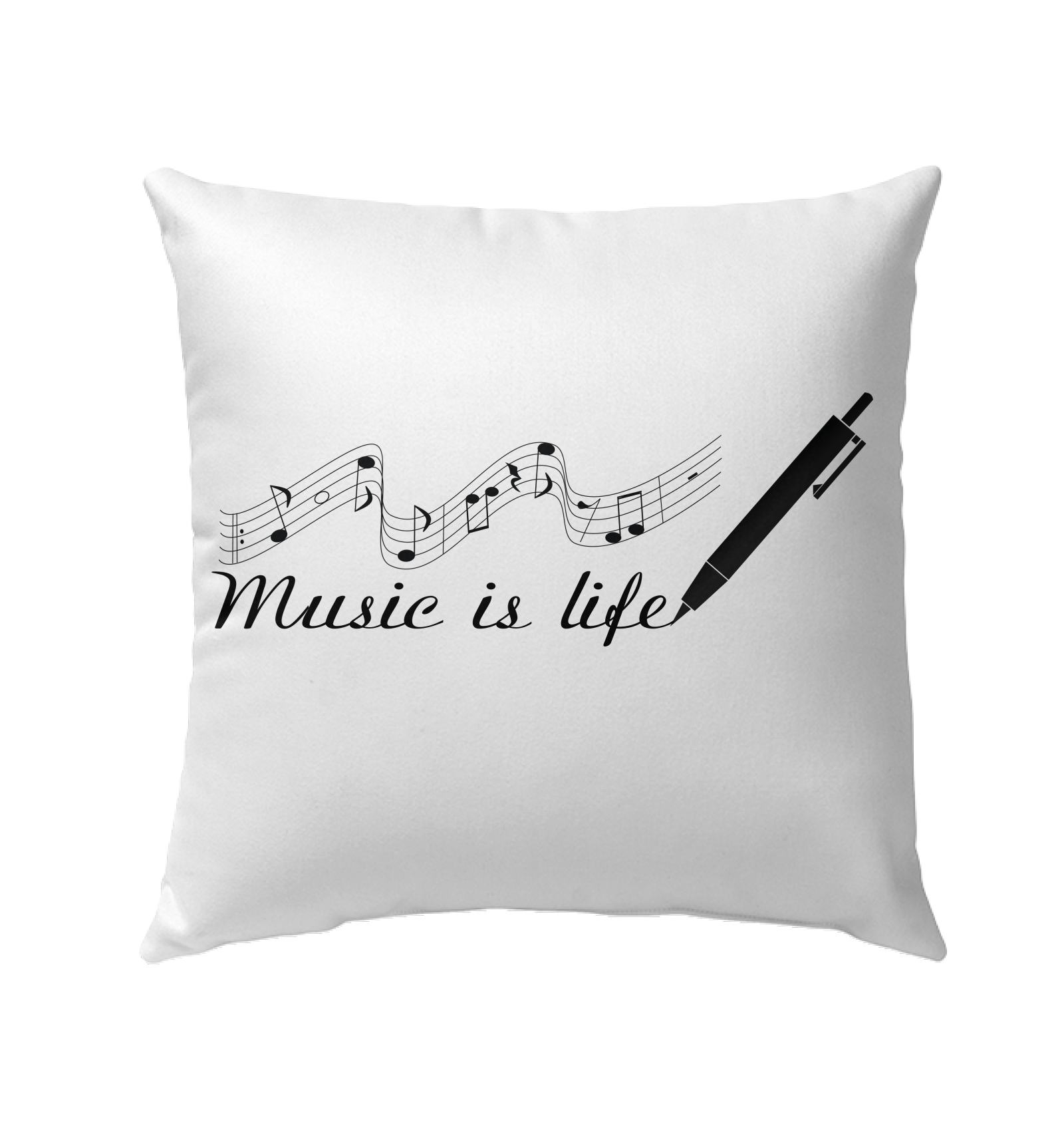 Music is Life Note - Outdoor Pillow
