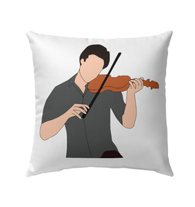 Guy Playin the Violin - Outdoor Pillow