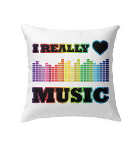 I Really Love Music - Indoor Pillow
