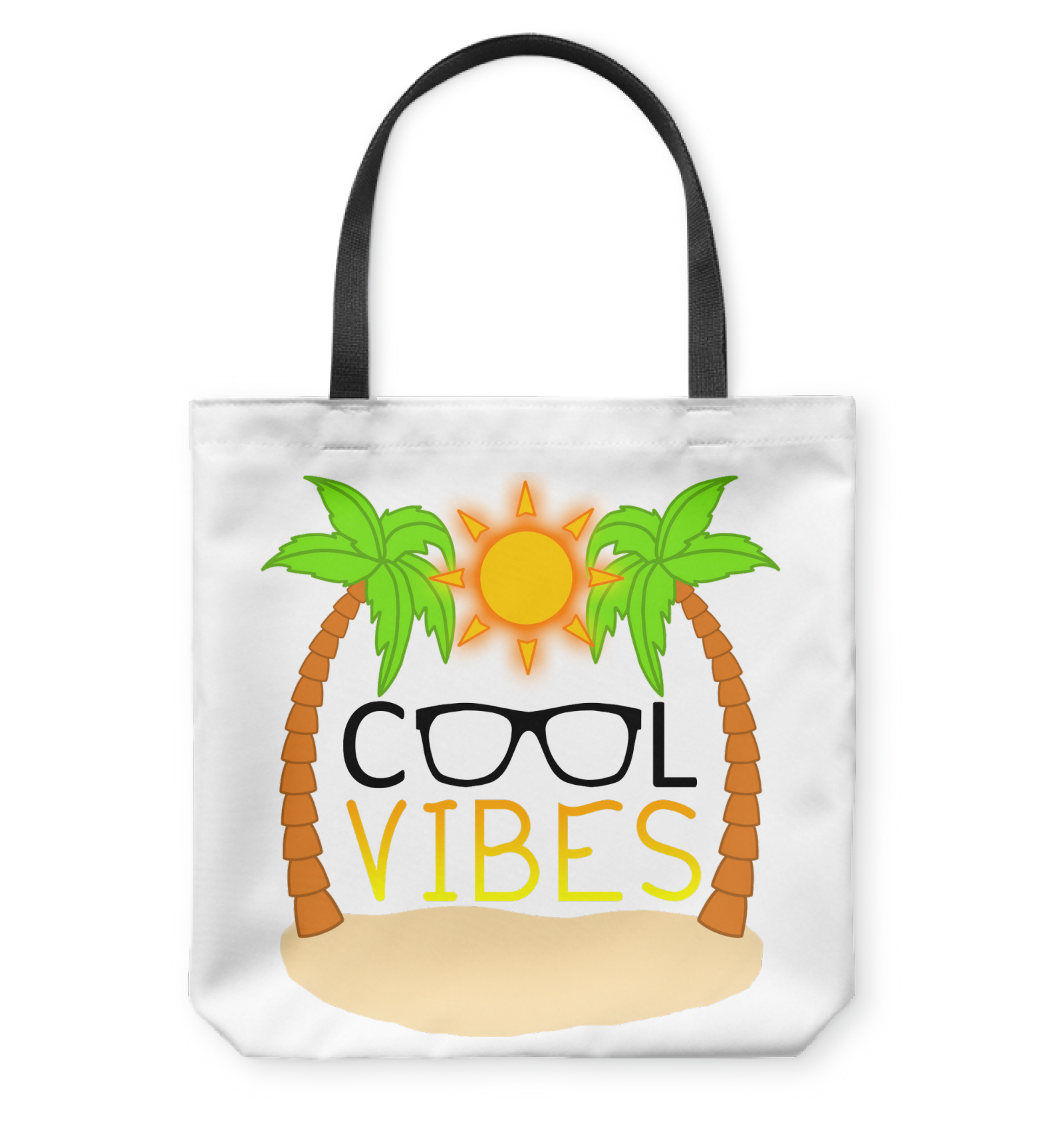 Cool Vibes - Basketweave Tote Bag