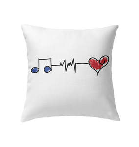 Musical Connections Blue - Indoor Pillow