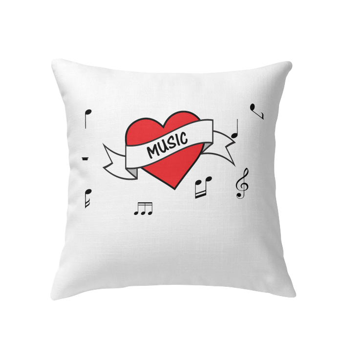 Musical Heart - Indoor Pillow